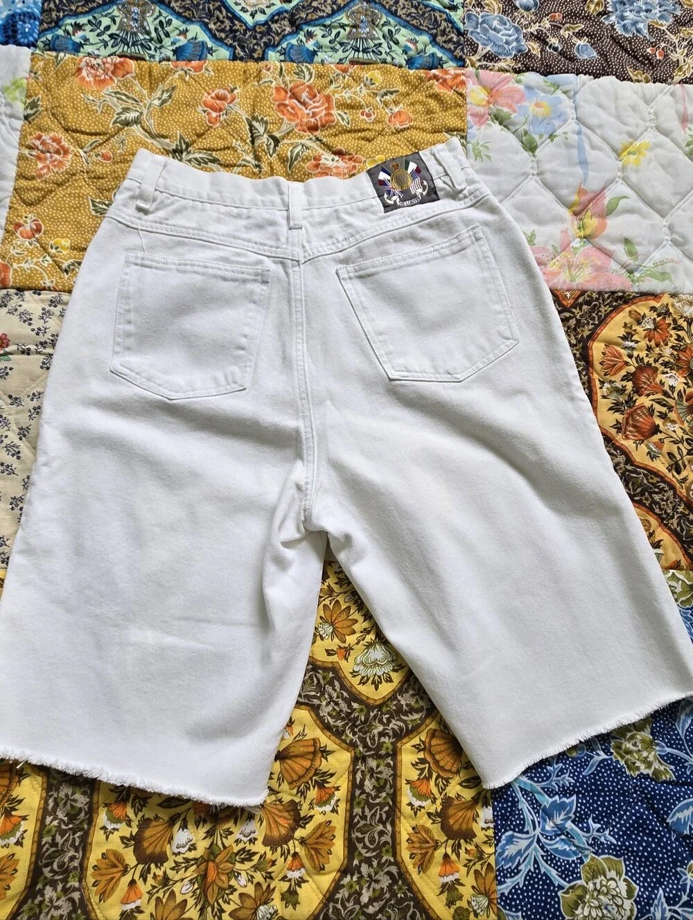 Vintage The Limited White Denim Cutoff Shorts | Size 12 | 90s Mom Shorts | High